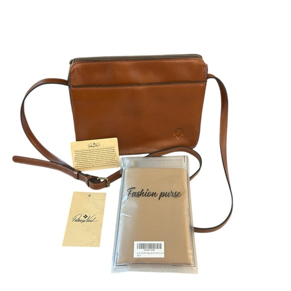 Patricia Nash Heritage Nazaire Top Zip Crossbody Bag - Vallata Tan - NWT - Picture 1 of 14